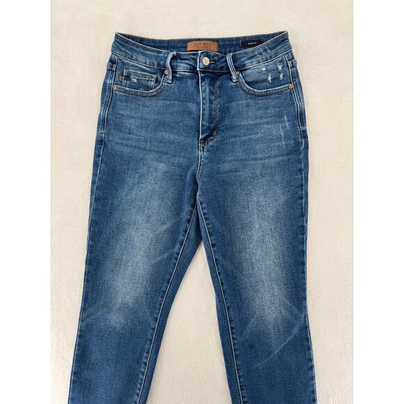 Judy Blue High Rise Slim Jeans Tummy Control 9 29 Johanna - Picture 3 of 12